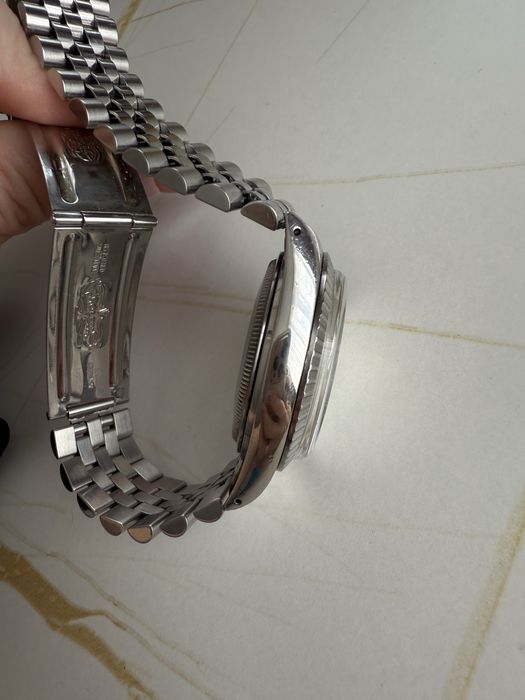 Rolex Datejust 36 Silver tapestry dial staal-Automaat (1985 watch only)