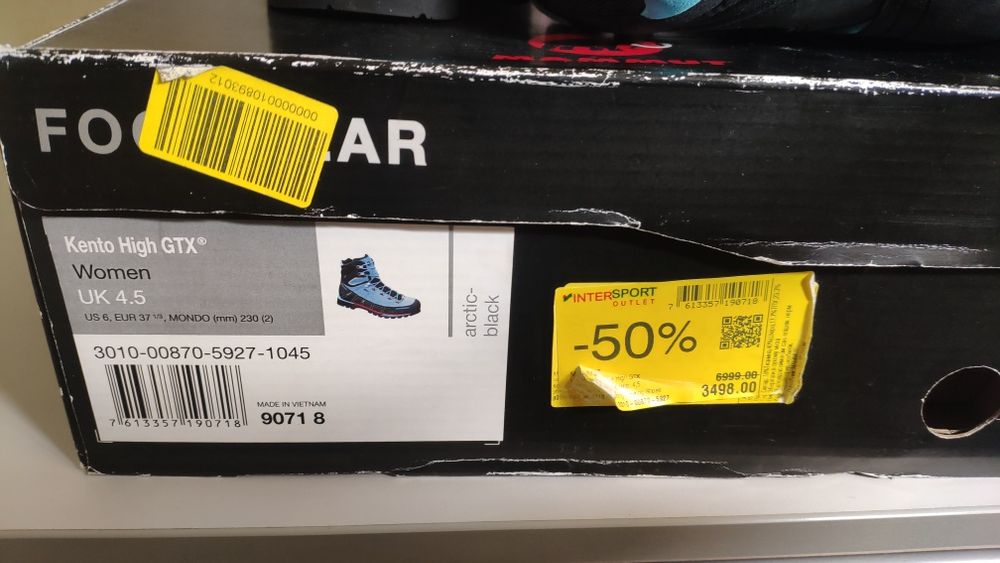 Черевики трекінгові Mammut KENTO HIGH GTX розмір 37,5