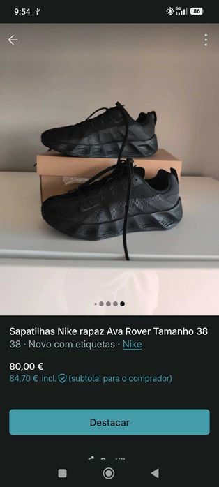 Sapatilha Nike Ava Rover Tamanho 38 nova