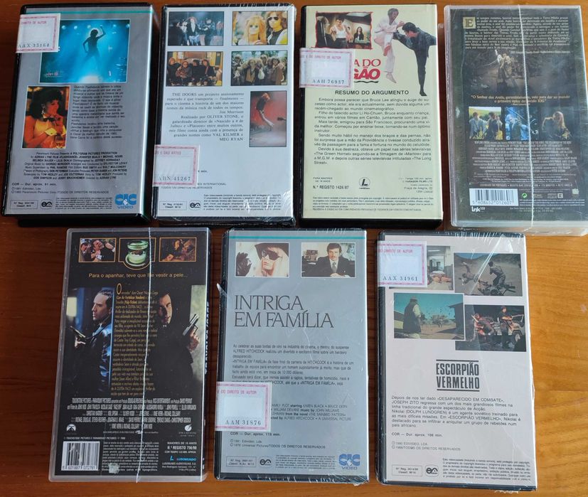 Cassetes VHS novas / celofanadas / seladas