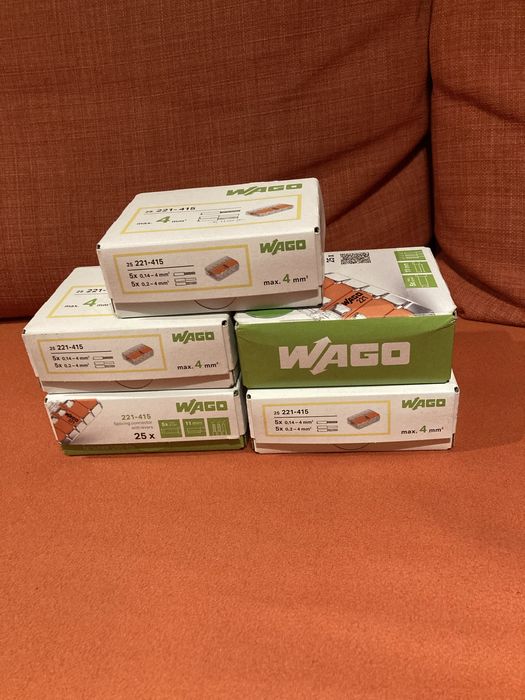 Wago 5 -tki Linka drut   125 szt 170zł