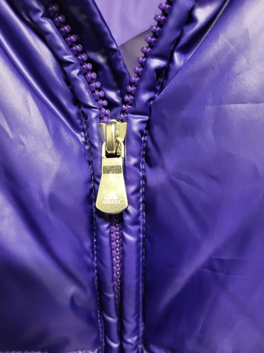 100%puch naturalny pikowana kurtka Adidas  40 ideal