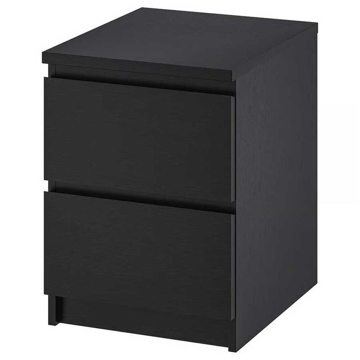Mobilia de quarto solteiro Ikea Malm preto