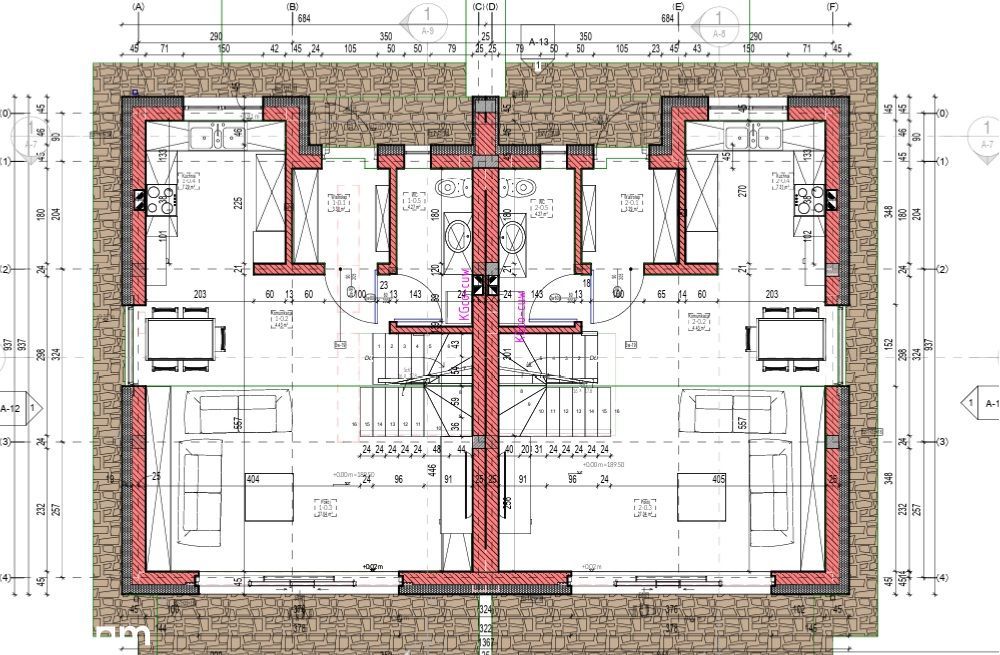 Mieszkanie 95m2 z czterema pokojami, strychem 42m2 i działka 4,3ar