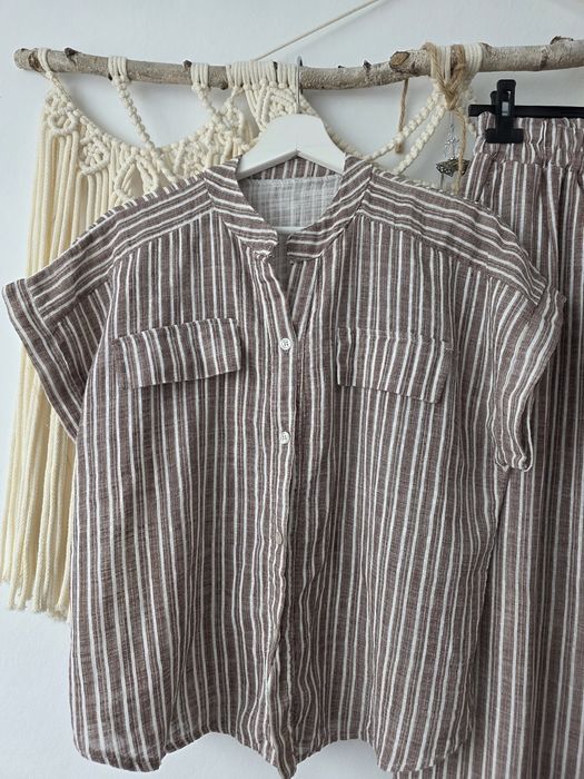 Komplet lniany M/l