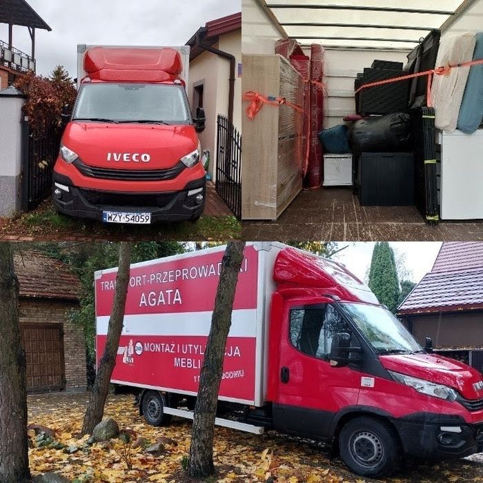 Transport przeprowadzki Agata~utylizacja mebli~24h/7dni w tyg