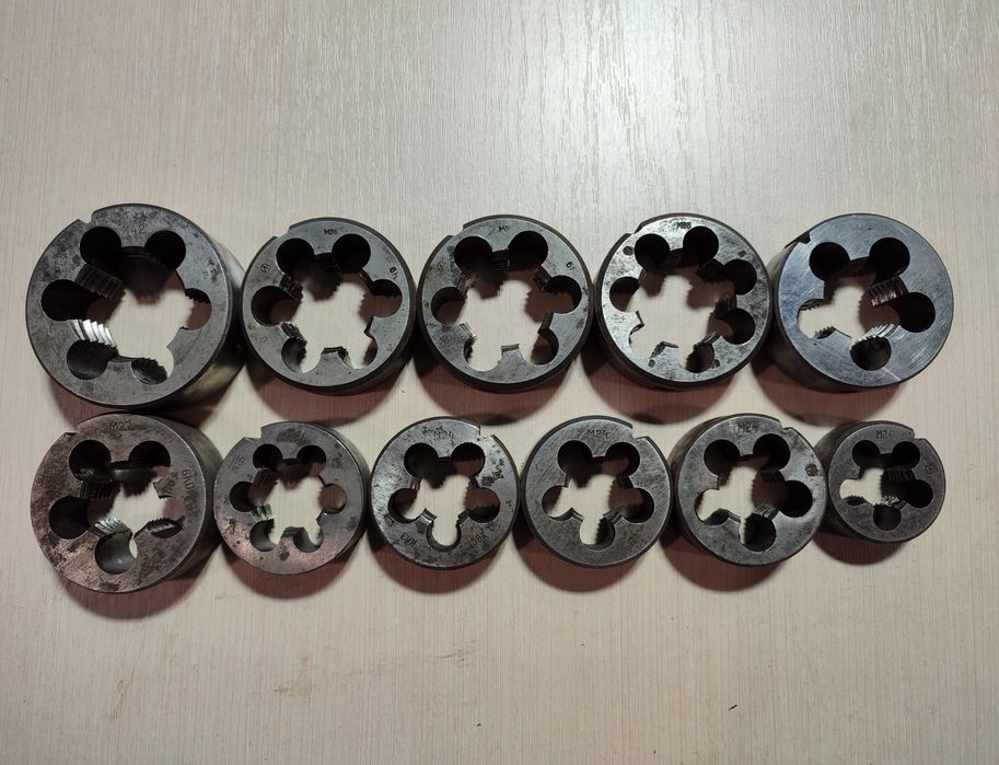 Метчики, Плашки, Развертки