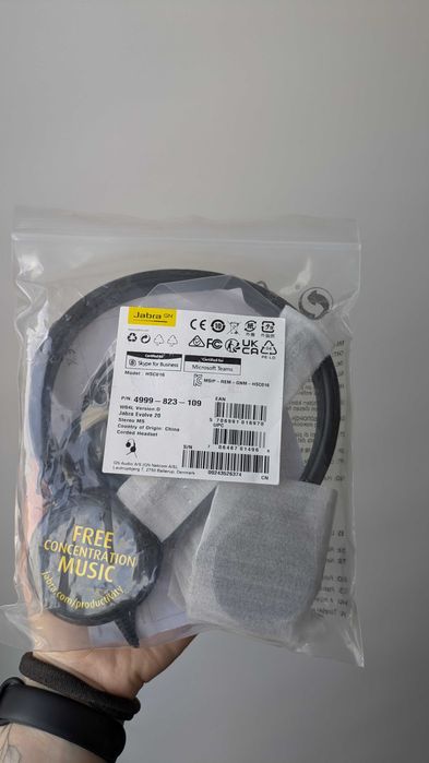 Jabra Evolve 20 - Auscultadores USB com Microfone para Teletrabalho