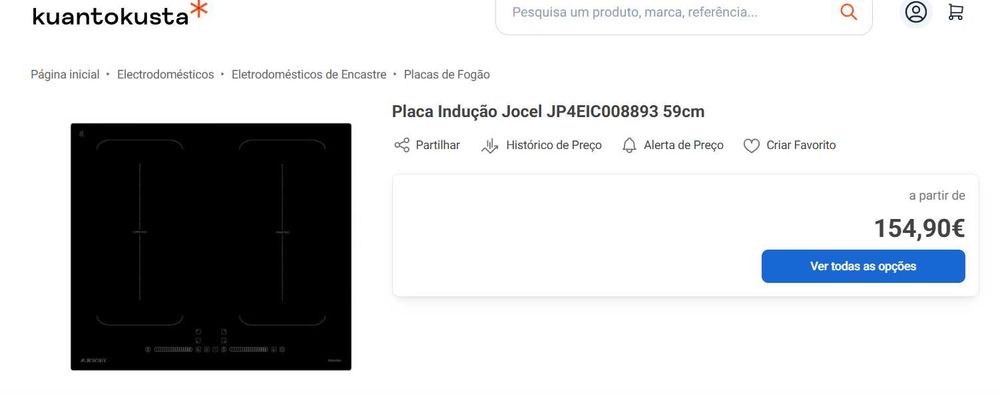 Placa Indução Jocel — NOVA, nunca usada