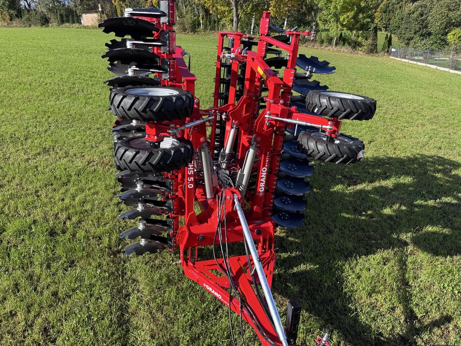 Brona talerzowa hydrauliczna Shark SHS 5,0 m Grano System z wózkiem NOWY TYP