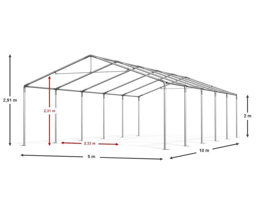 6x10x2m Namiot magazynowy hala firmowa przemysłowa namiotowa S SD 560