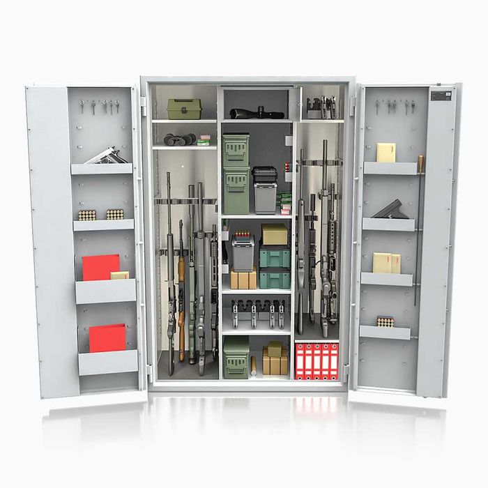 Szafa na broń Siegen Super Kombi 536.3 klasa s1 KL łącznie 31szt broni