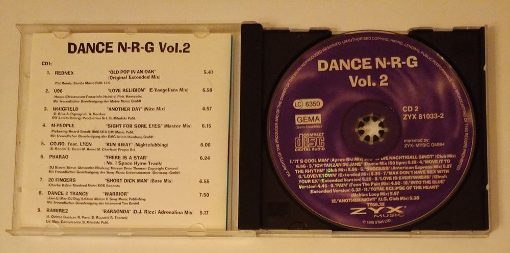 3 płyty CD 2 x Dance N-R-G i DJ Hits 57