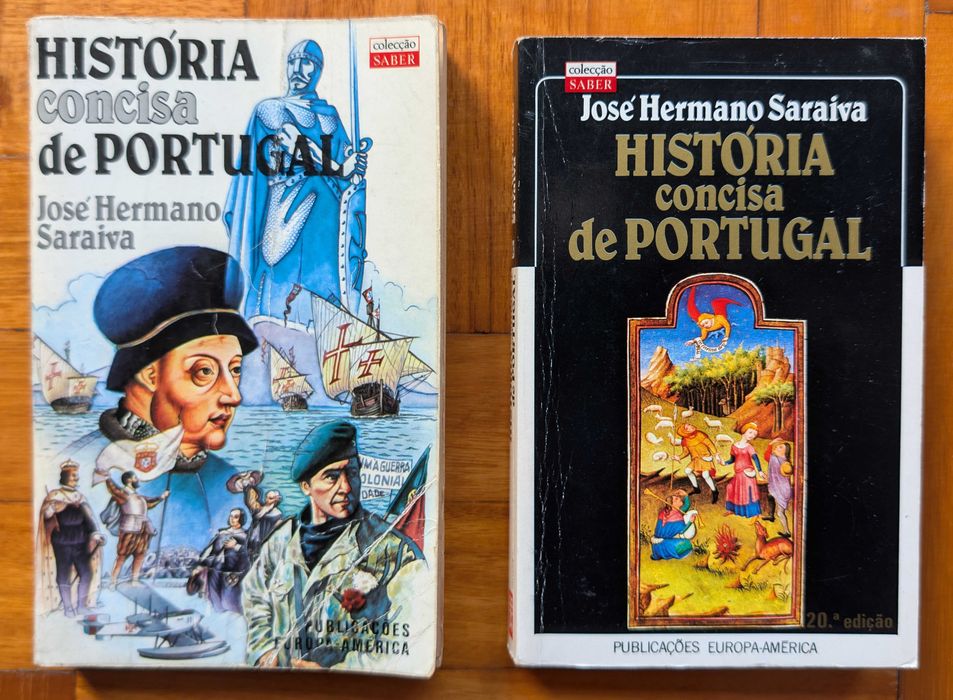 Livros "História Concisa de Portugal" - J. Hermano Saraiva (2 Edições)