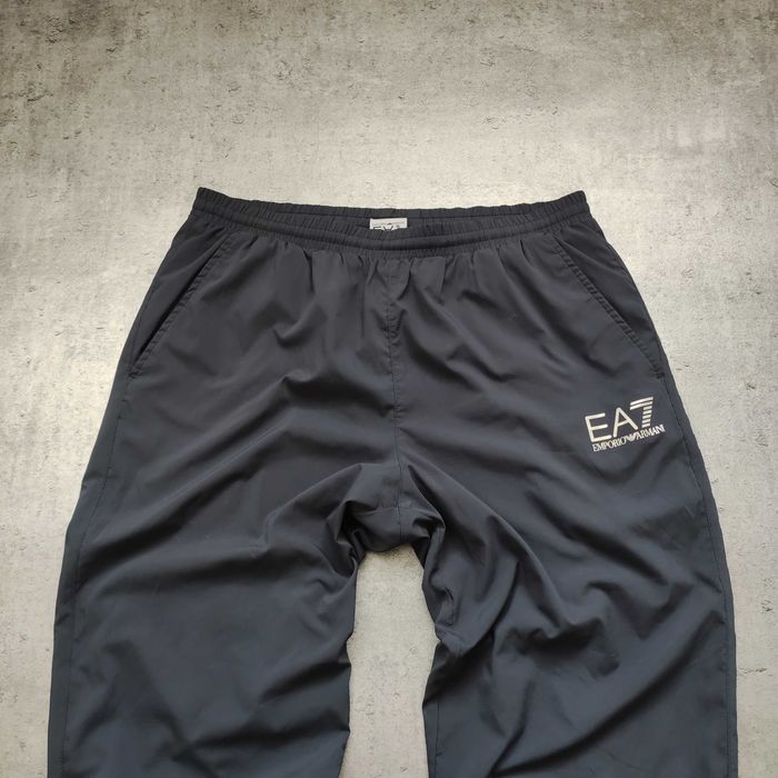 MĘSKIE Dresy Sportowe PREMIUM Szare Trening Emporio Armani EA7 Tech