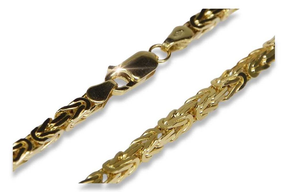 Złoty łańcuszek 14k 585 Królewski Bizantyjski pełny cc014y 3,50mm/55 Kraków