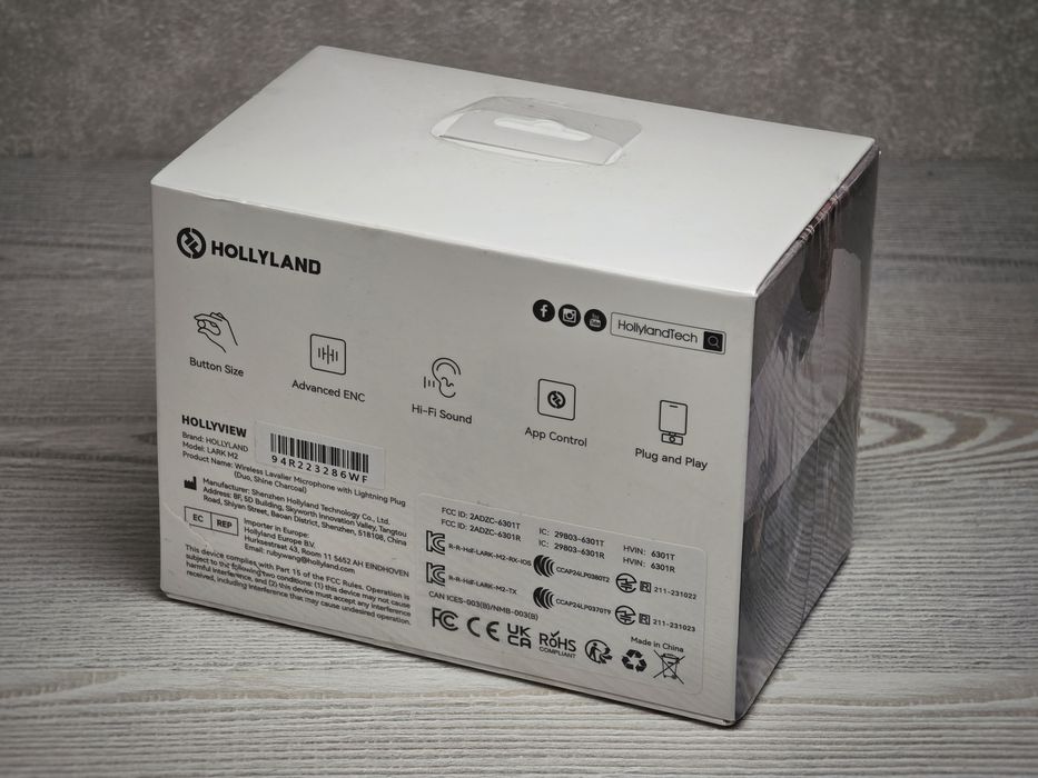 Радіосистема Hollyland Lark M2 Duo with Lighting Plug для iPhone/iPad