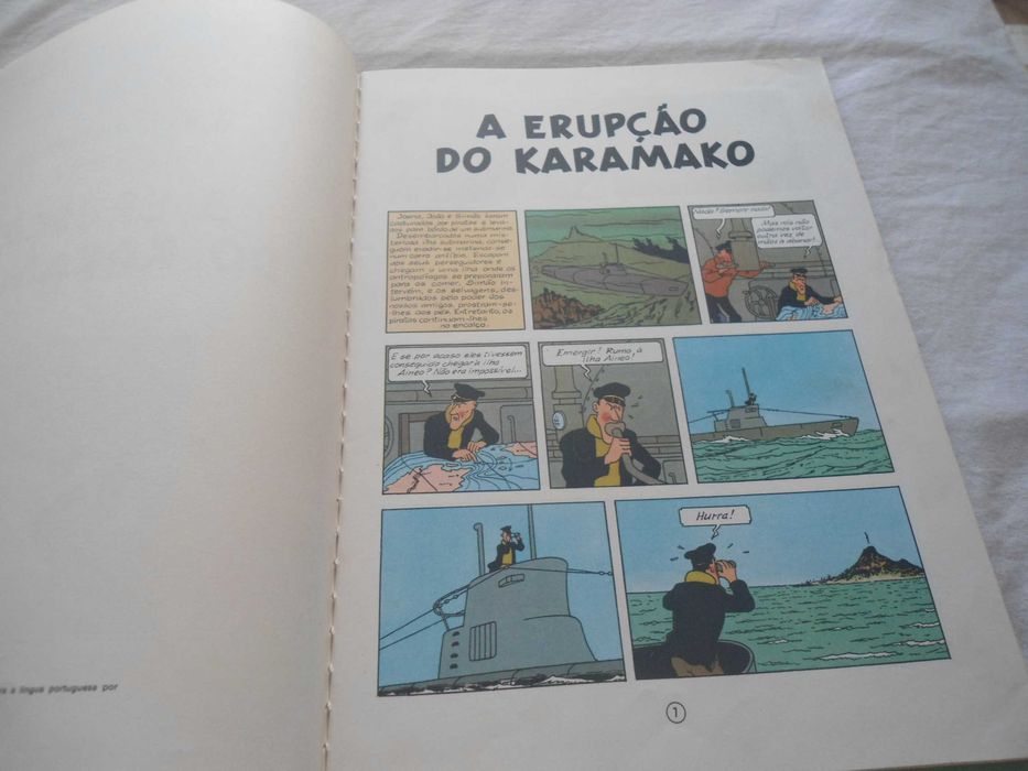 A Erupção do Karamako (2º episódio) por Hergé
