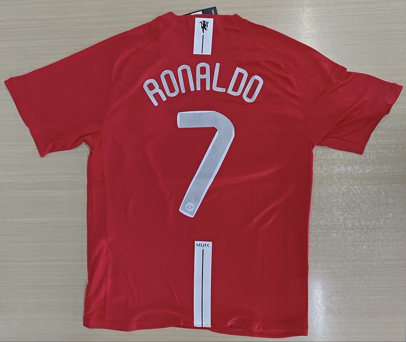 Camisola Retro Manchester United 2008 - Ronaldo 7 Edição Final de Moscovo