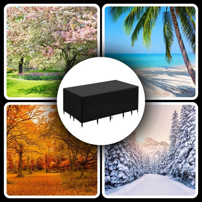 Pokrowiec Wodoodporny Na Meble Ogrodowe Mocny Wytrzymały 220x105x105cm