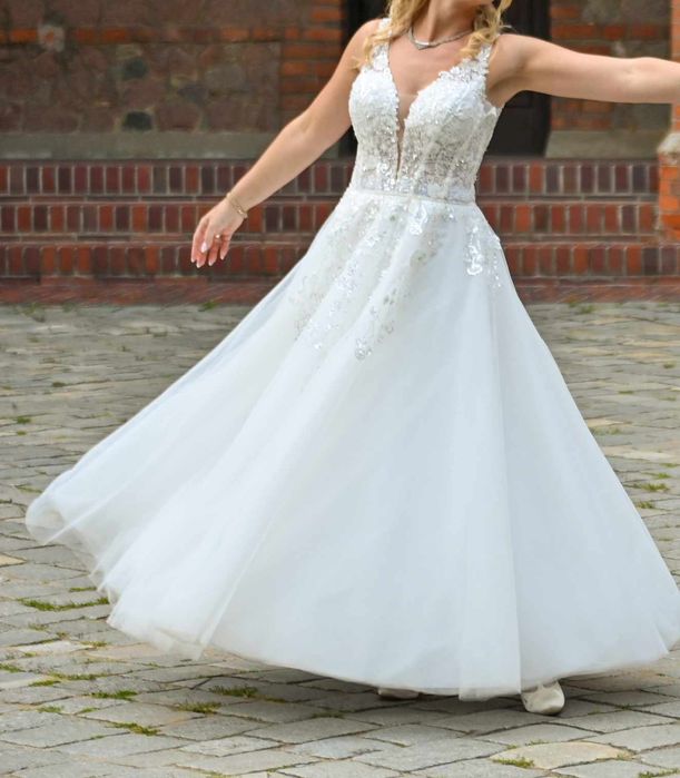 Suknia ślubna36/38 stan bardzo dobry