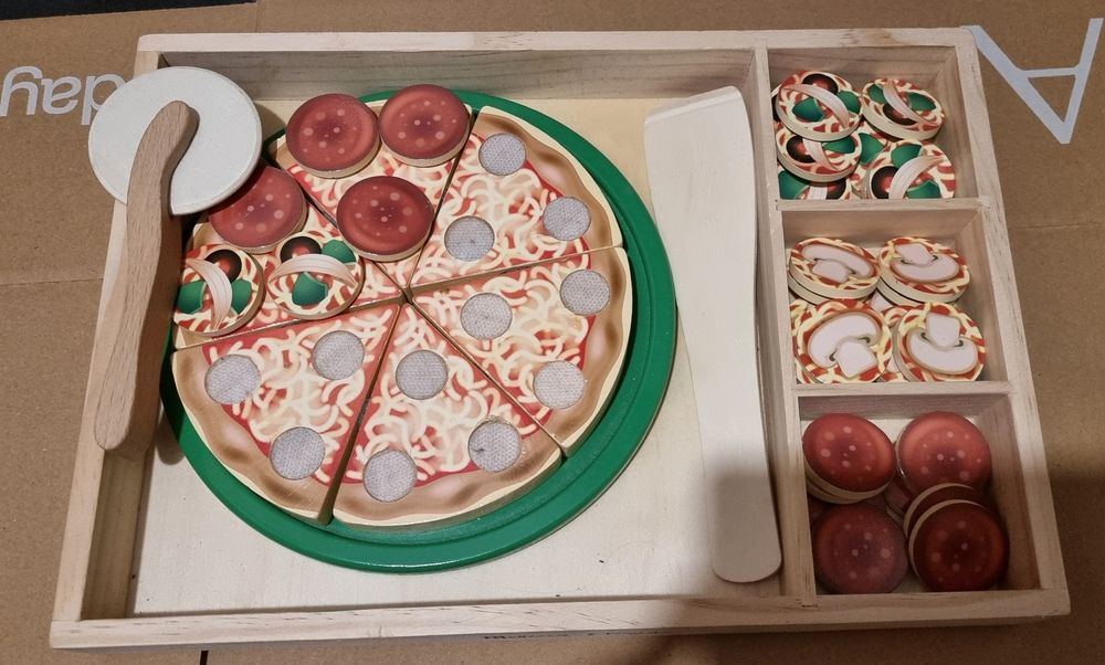 Melissa & Doug - drewniany zestaw do zabawy Pizza