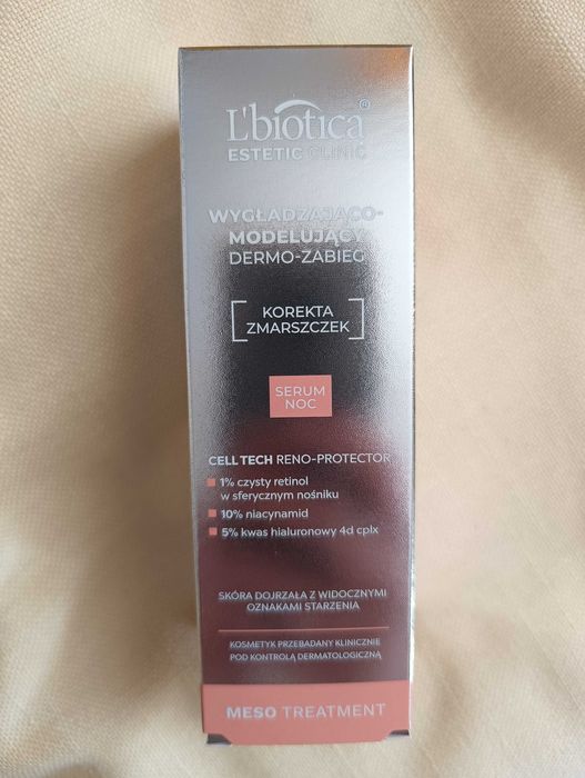 Lbiotica serum noc wygładzająco modelujący zabieg