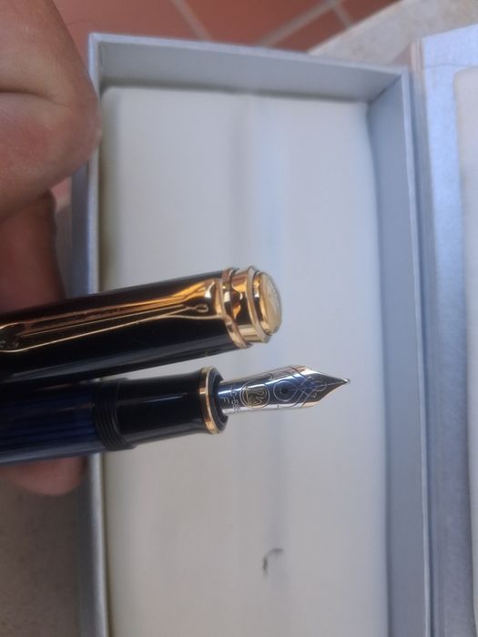 Caneta tinteiro Pelikan m600 azul