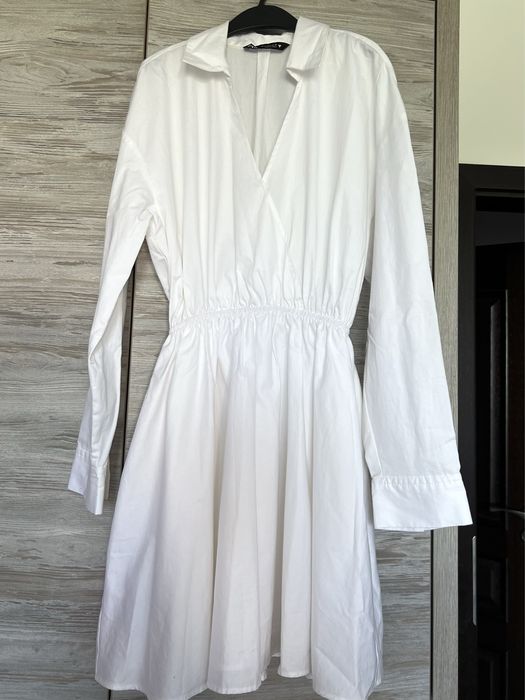 Біла сукня/плаття ZARA (легка,повітряна,стильна)