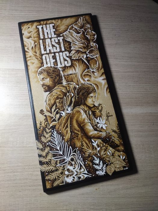 The last of us (retrato em madeira)