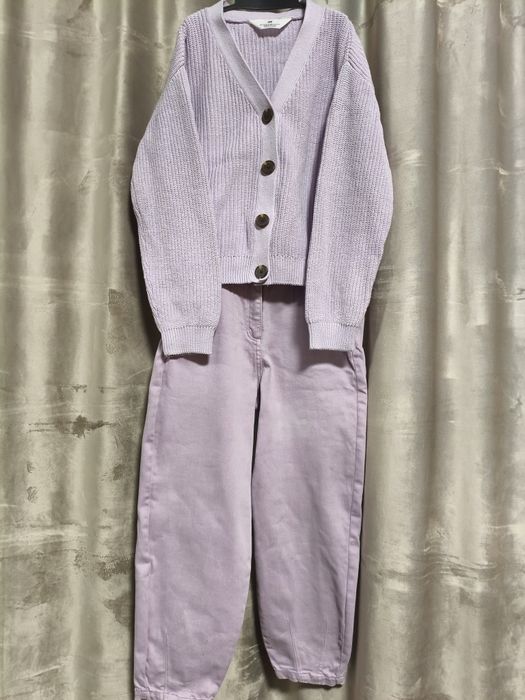 Стильний комплект набір костюм джинси штани кофта джемпер