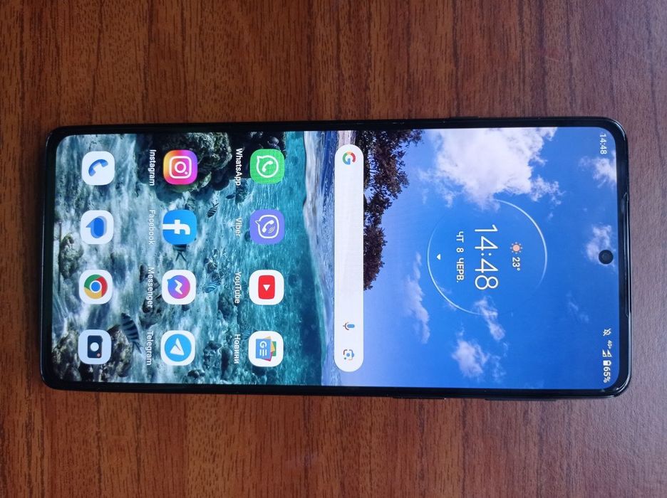 Телефон Motorola Edge 20 8/128GB Frosted Grey