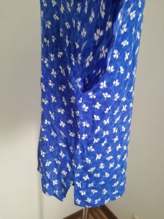 Koszula bluzka krótki rekaw zwiewna kwiaty na lato dla puszystej 44 46