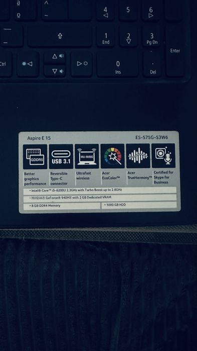 Vendo portátil Acer Aspire i5