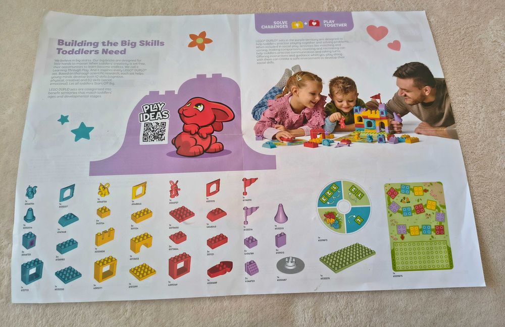 Zestaw LEGO DUPLO- Gra, Zamek, Hopsy