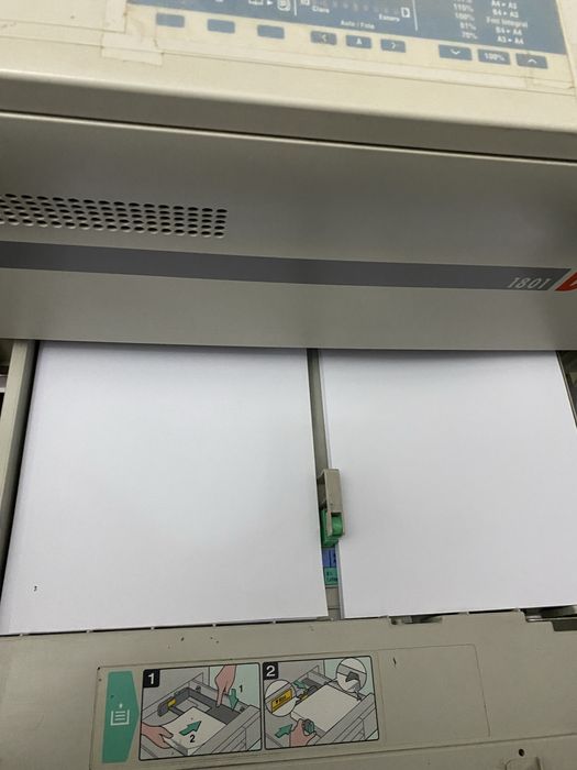Fotocopidora Develop 1801 - A3 em funcionamento