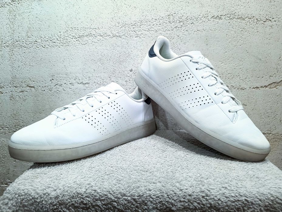 ADIDAS ADVANTAGE ECOGRIND r.44 białe stan idealny
