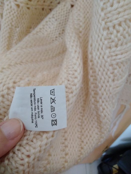 Casaco franjas TENDÊNCIAS bege TU (L)