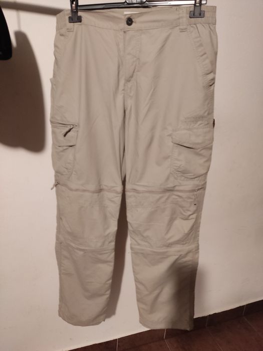 Funkcjonalne spodnie odpinane turystyczne męskie w36 l32 beżowe