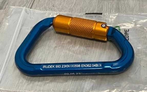 Mosquetão ALuminio Irudek 23kn fecho 3 mov