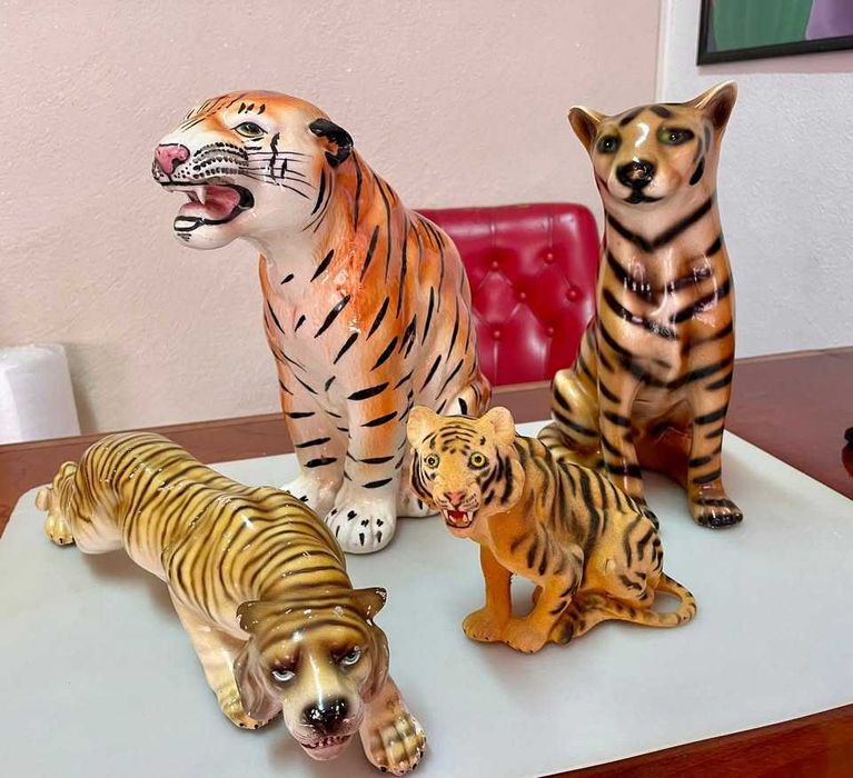 Tigres e outros felinos antigos e vintage