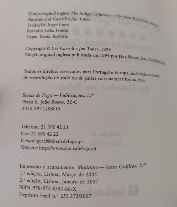 As Crianças Indigo - Lee Carroll e Jan Tober