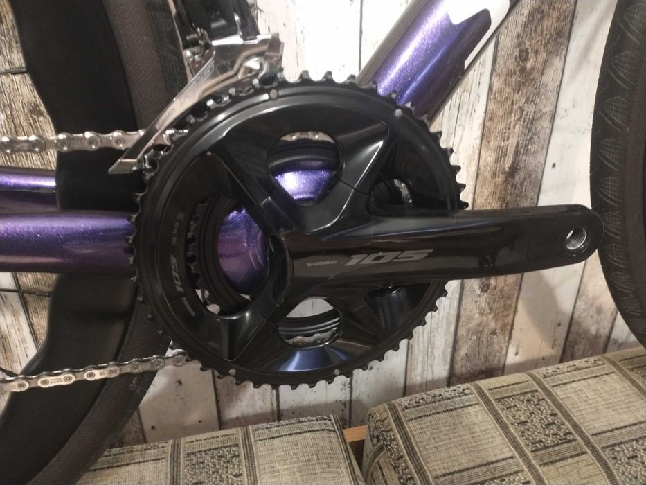 Rower szosowy karbonowy, roz. 49, Shimano 105 r7100 2x12, hydraulika