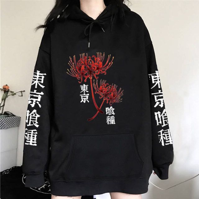 Sweatshirt com Capuz " Hoodies Anime Tokyo Ghoul " Tamanho M