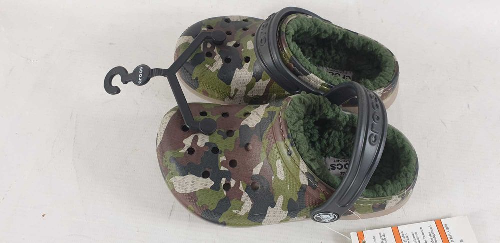 Klapki dziecięce Crocs moro  ocieplone  r. 25,5