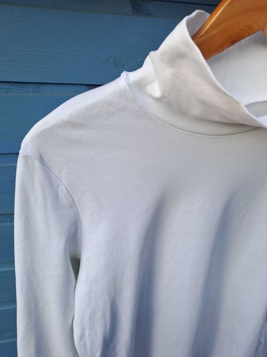 Golf biały Uniqlo bawełna L XL 42 basic