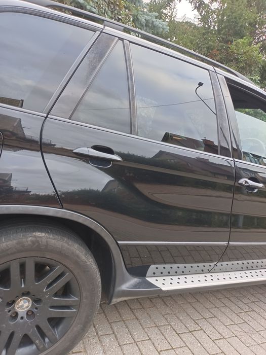 Drzwi prawy tył tylne BMW X5 E53 Lift Black Sapphire 475