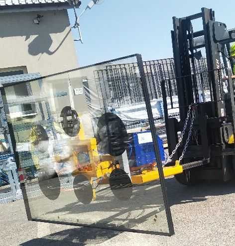 Podnośnik widłowy do szkła (6 przyssawek, udźwig 600kg)