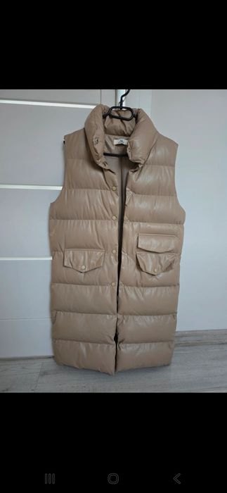 Kamizelka z eko skórki damska