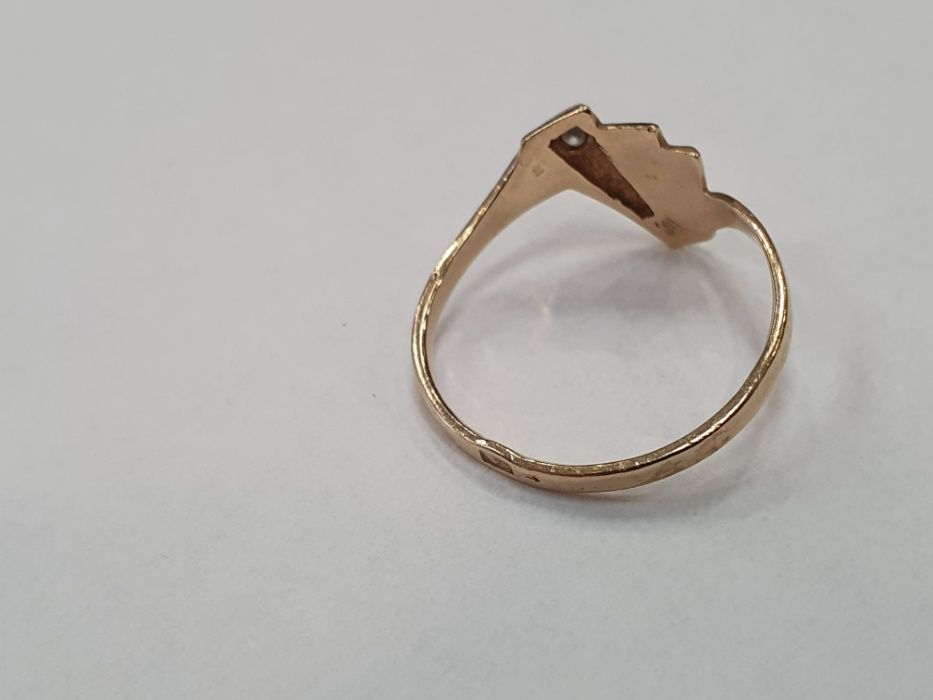 II poł. XX wieku! Złoty pierścionek/ 583/ 2.11 gram/ R19